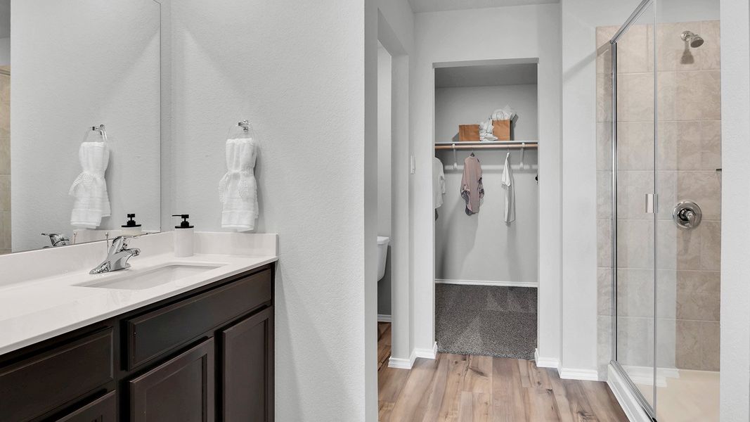 Furnished interior in a model home at West Canyon Trails in Belton (Image 12). Furnished interior in a model home at West Canyon Trails in Belton (Image 12).