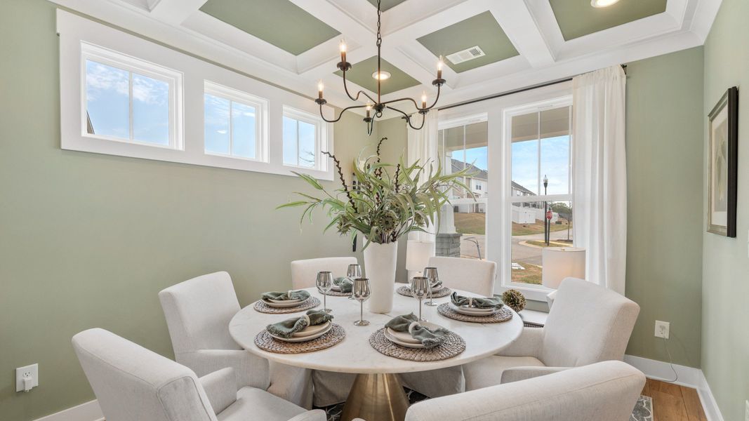 Furnished interior in a model home at Barton Hollow in Fountain Inn (Image 18).