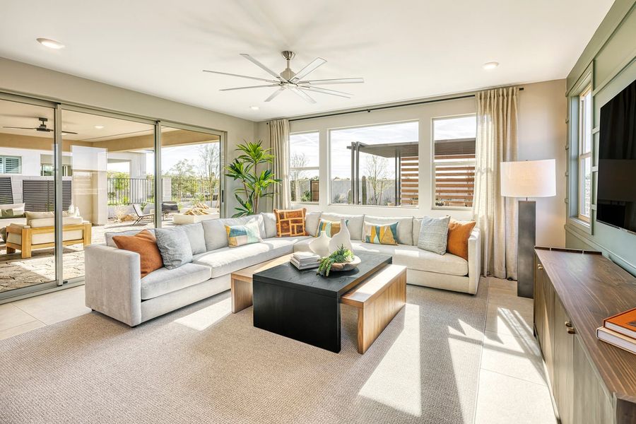 Furnished interior in a model home at Terraza in San Tan Valley (Image 7).