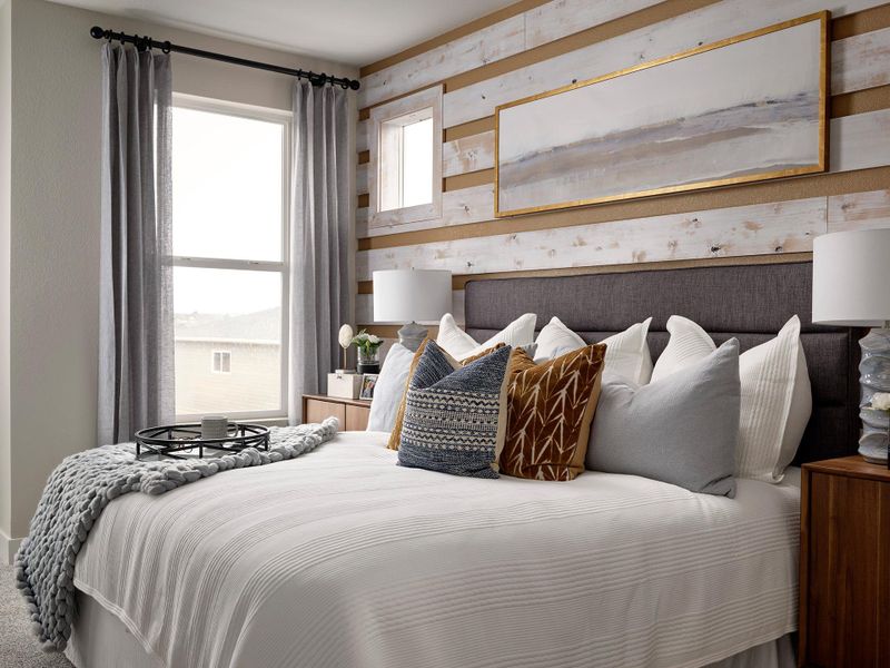 Furnished interior in a model home at Trailside at Cottonwood Creek in Colorado Springs (Image 9).