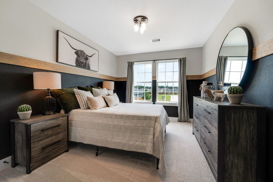 Furnished interior in a model home at Magnolia Springs in Montgomery (Image 41).