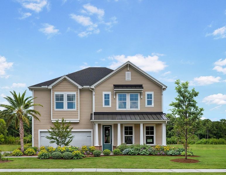 Front exterior of a home in the The Groves of Berkeley community, located in Moncks Corner, SC (Image 3). Front exterior of a home in the The Groves of Berkeley community, located in Moncks Corner, SC (Image 3).