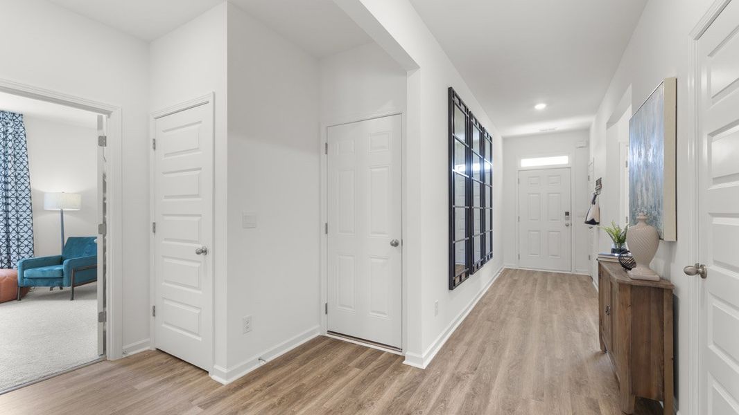 Furnished interior in a model home at Fox Crossing in Griffin (Image 29).