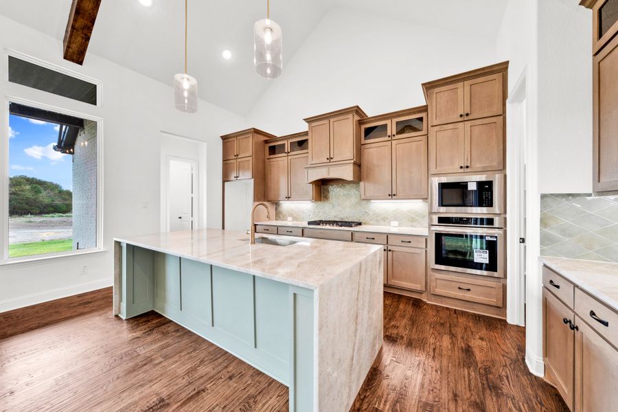 Furnished interior in a model home at Panther Trail in Van Alstyne (Image 9).