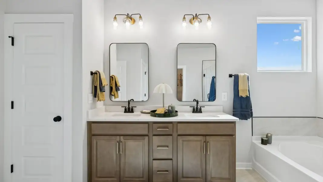 Furnished interior in a model home at Walnut Ridge in Lebanon (Image 34).