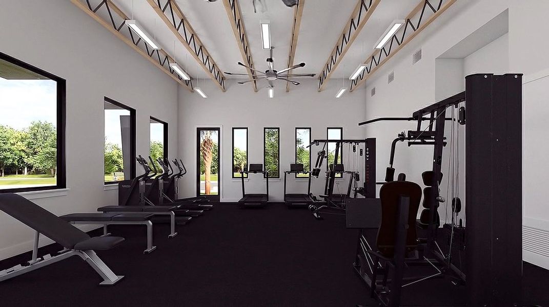Sinton Ranch Amenity Rendering Fitness Center