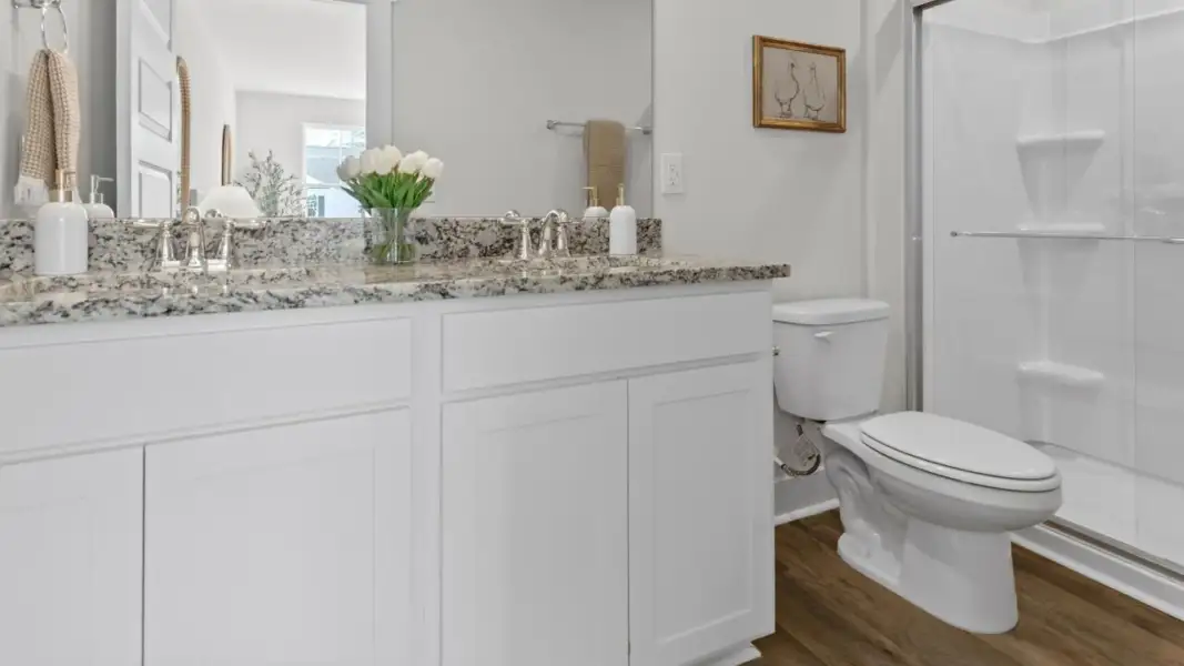 Furnished interior in a model home at The Townes at Cedar Hill Landing in Navassa (Image 24).