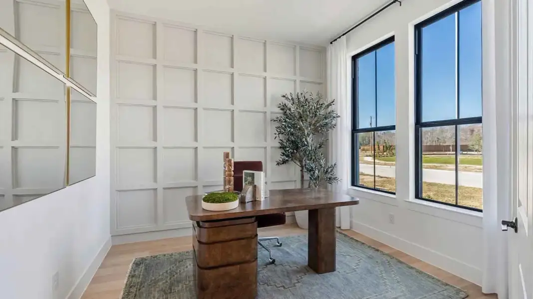Furnished interior in a model home at Friendswood Trails 90' Homesites in Friendswood (Image 21).