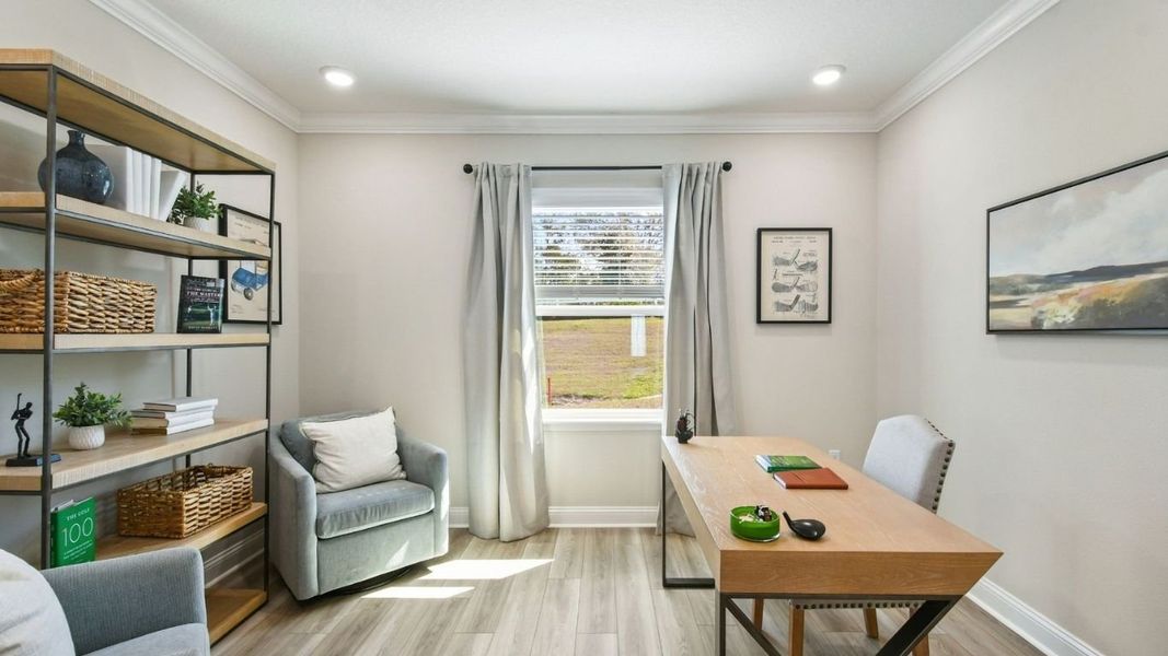 Furnished interior in a model home at Oakwood Estates in Green Cove Springs (Image 12).