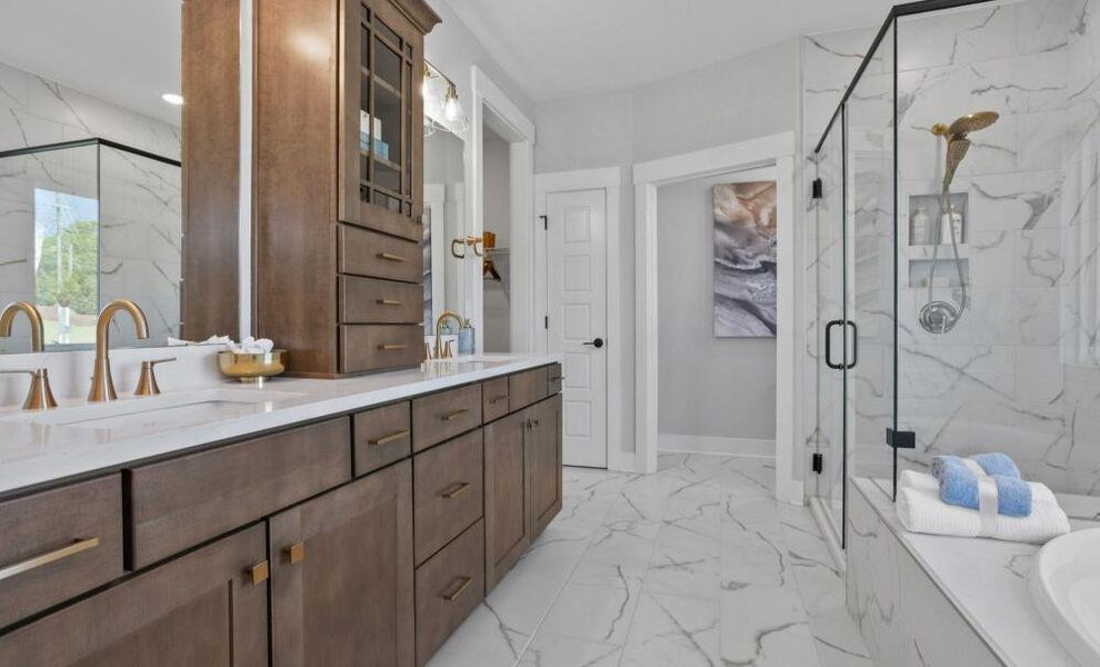 Furnished interior in a model home at Alexander Landing in Mint Hill (Image 39). Furnished interior in a model home at Alexander Landing in Mint Hill (Image 39).