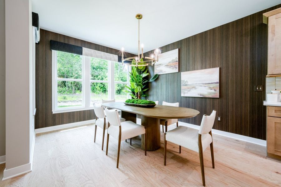 Furnished interior in a model home at Hidden Fields in Hoschton (Image 6).