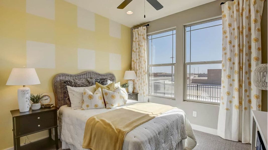 Furnished interior in a model home at Silver Cross Castillo Collection in San Tan Valley (Image 3).
