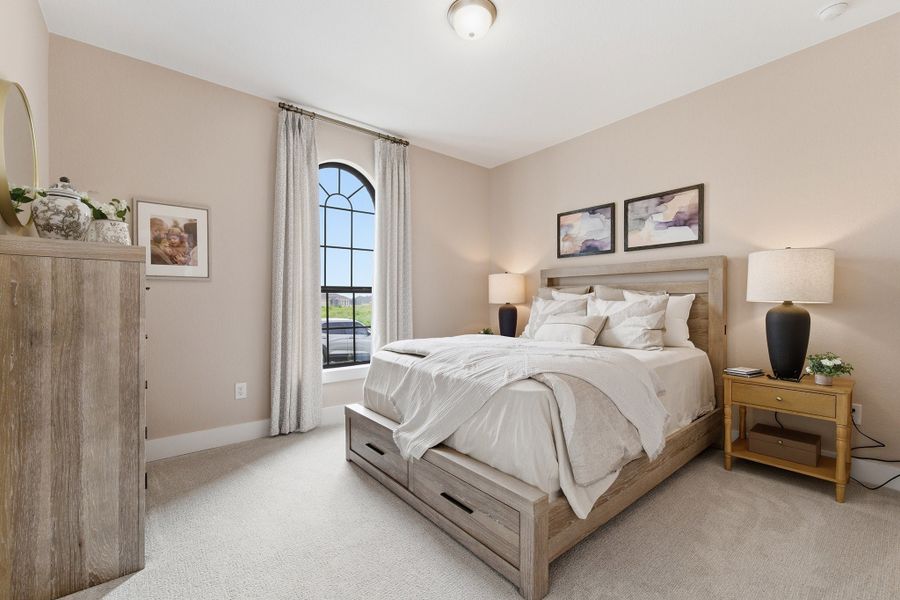 Furnished interior in a model home at Hickory Ridge Estates in Elmendorf (Image 8).