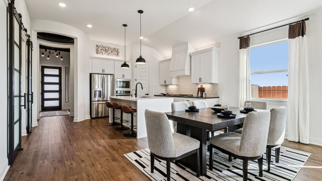 Furnished interior in a model home at Meyer Ranch – Premier in New Braunfels (Image 23).
