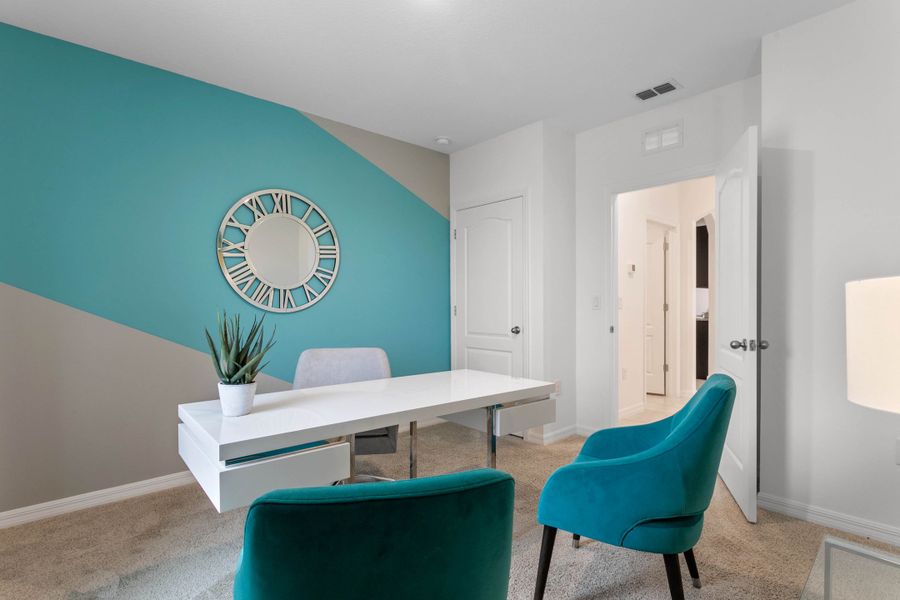 Furnished interior in a model home at Villamar in Winter Haven (Image 9).