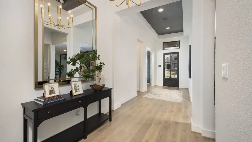 Furnished interior in a model home at Parten 75'/85' in Austin (Image 6).