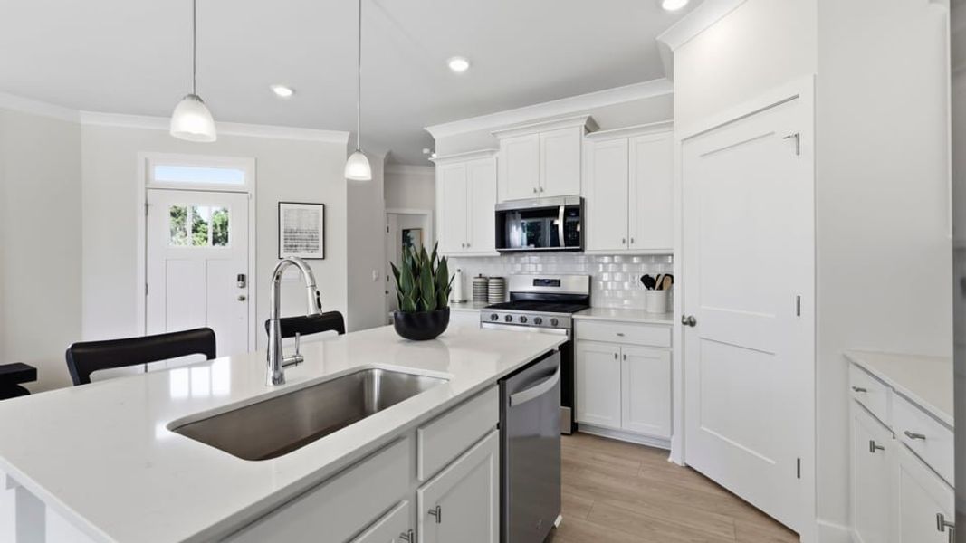 Furnished interior in a model home at Ken's Crossing in Moore (Image 14).
