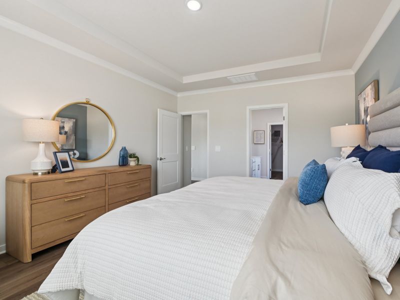 Furnished interior in a model home at Marshburn Landing - Signature Series in Wendell (Image 9).