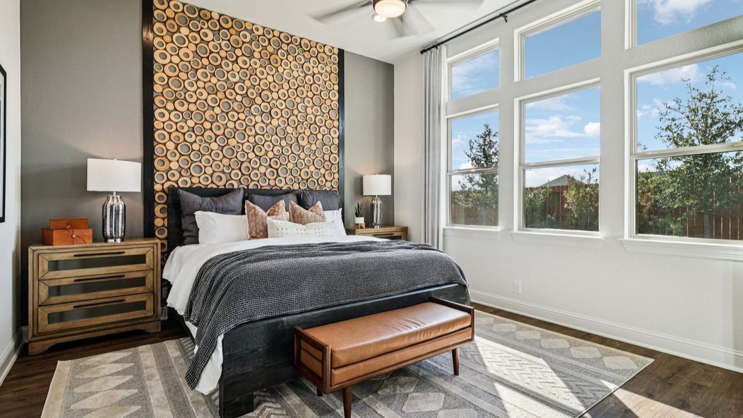 Furnished interior in a model home at Meyer Ranch – Premier in New Braunfels (Image 45).