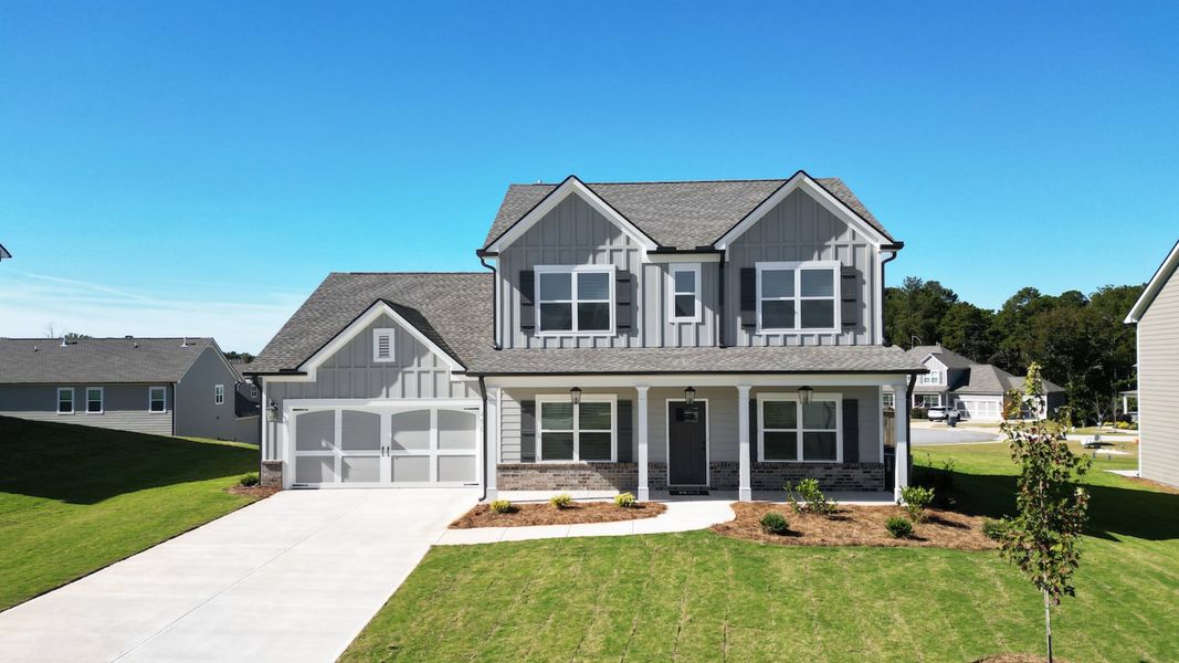 Front exterior of a home in the Calgary Downs community, located in Winder, GA (Image 3).