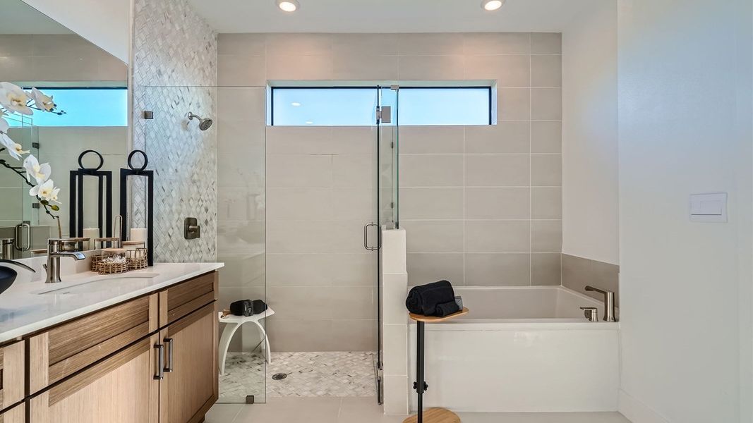 Furnished interior in a model home at Estrella Square in Homestead (Image 19). Furnished interior in a model home at Estrella Square in Homestead (Image 19).