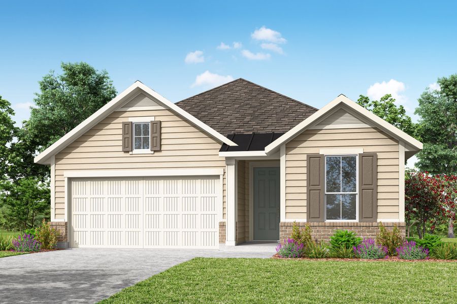 Front exterior of a home in the Landmark community, located in Denton, TX (Image 13).