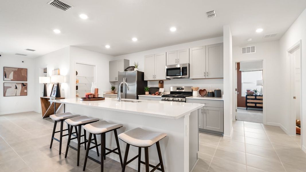 Furnished interior in a model home at Firethorn in Parrish (Image 32).