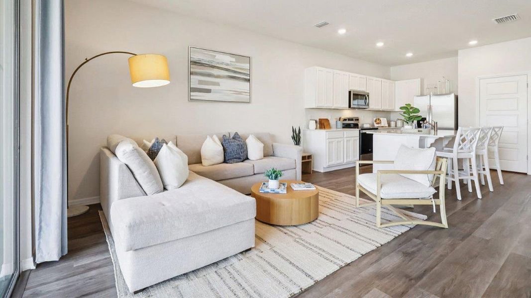 Furnished interior in a model home at Citrus Ridge in Davenport (Image 11). Furnished interior in a model home at Citrus Ridge in Davenport (Image 11).