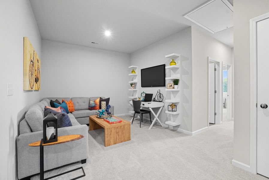 Photo representation of a future townhome plan. Colors, finishes and options will vary.