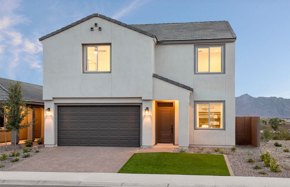 Front exterior of a home in the Upper Canyon community, located in Phoenix, AZ (Image 20).