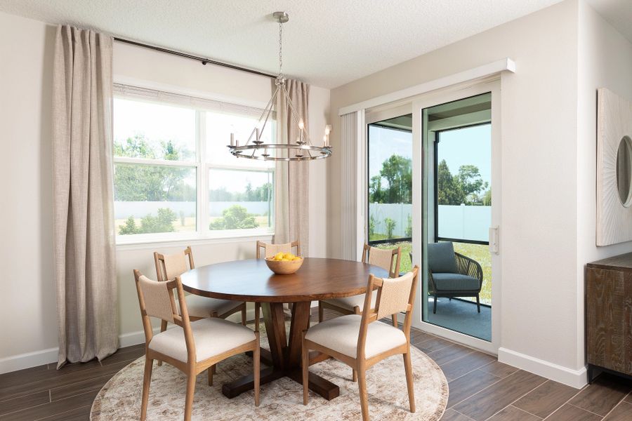 Furnished interior in a model home at Montague Chase in Tampa (Image 4).