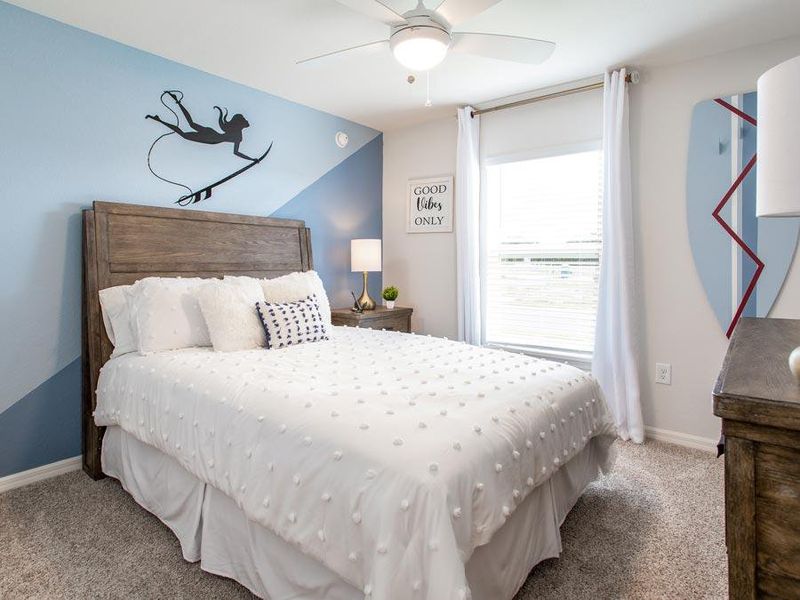 Secondary bedrooms provide space for everyone in your household - Serendipity model home in Auburndale, FL