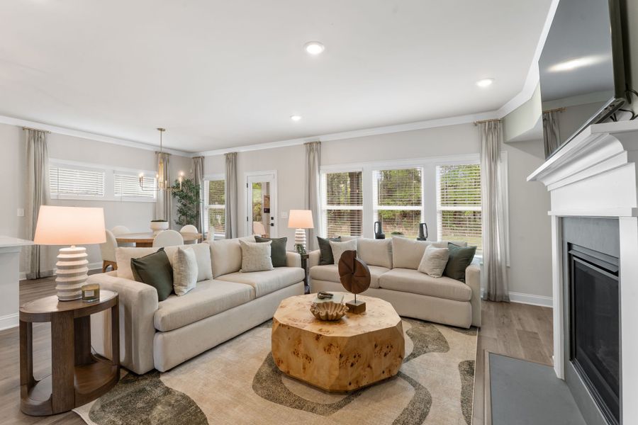 Furnished interior in a model home at River Pointe in Monroe (Image 14). Furnished interior in a model home at River Pointe in Monroe (Image 14).