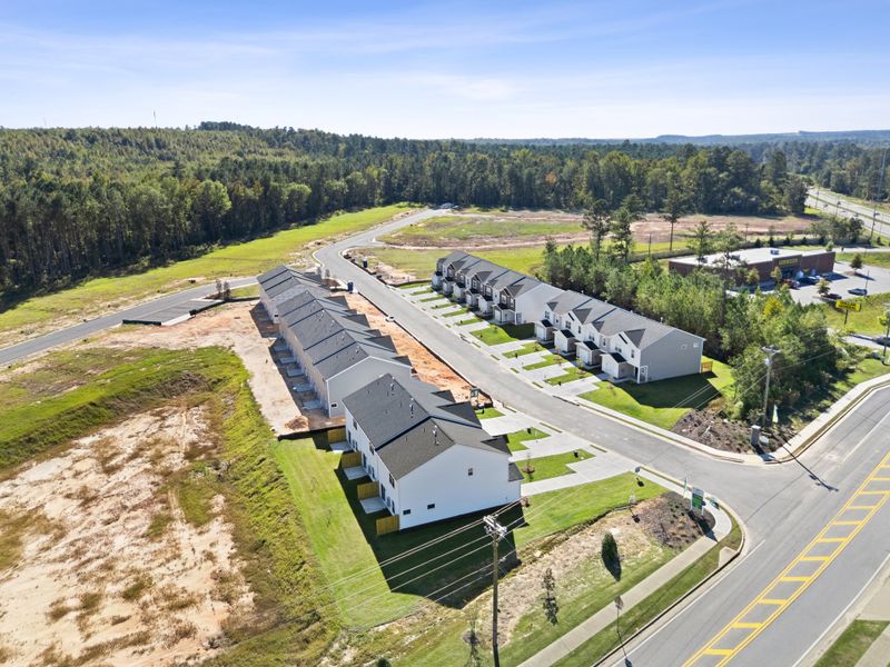 Aerial view of the Knox Place community in Hephzibah, GA, showing layout and nearby surroundings (Image 13).