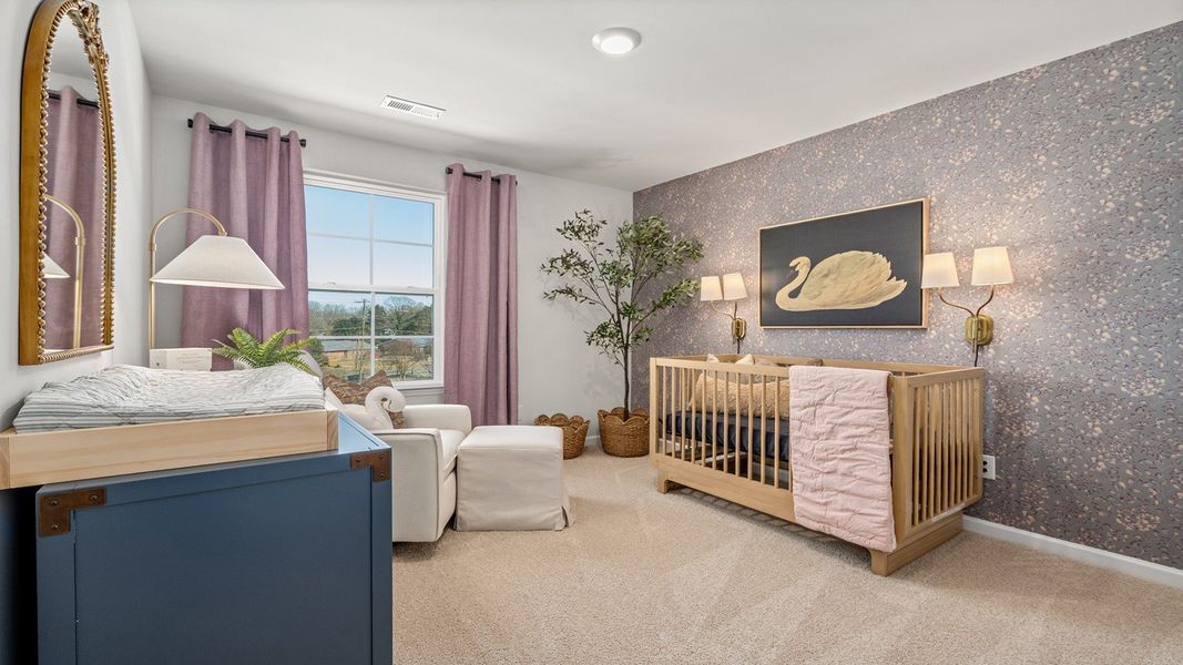 Furnished interior in a model home at Fiddlers Landing in Winston-Salem (Image 26).