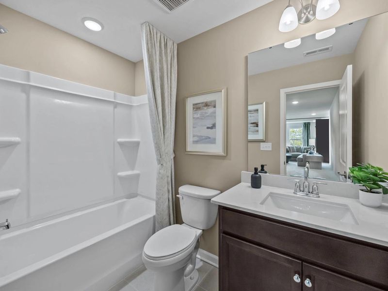 Furnished interior in a model home at Springvale South in Fuquay Varina (Image 39).
