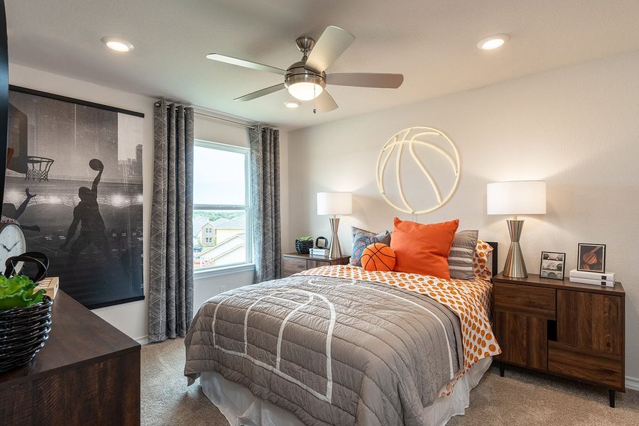 Furnished interior in a model home at Stonewall Ranch 50s in Liberty Hill (Image 47). Furnished interior in a model home at Stonewall Ranch 50s in Liberty Hill (Image 47).