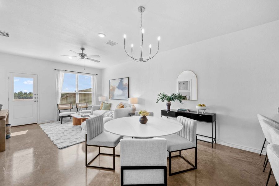 Furnished interior in a model home at The Preserve at Thousand Oaks in Killeen (Image 8).