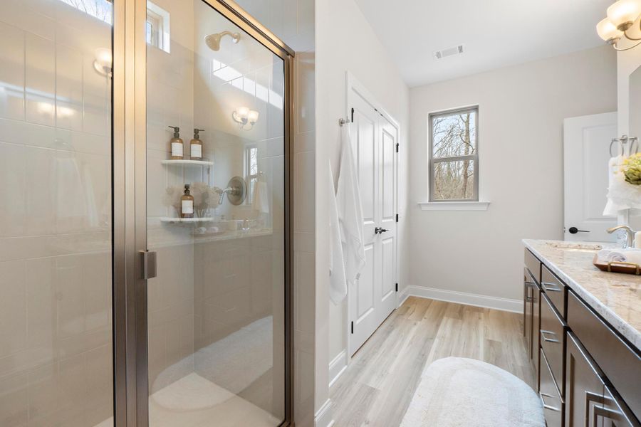 Furnished interior in a model home at Hamilton on Hunter West in Ooltewah (Image 10).