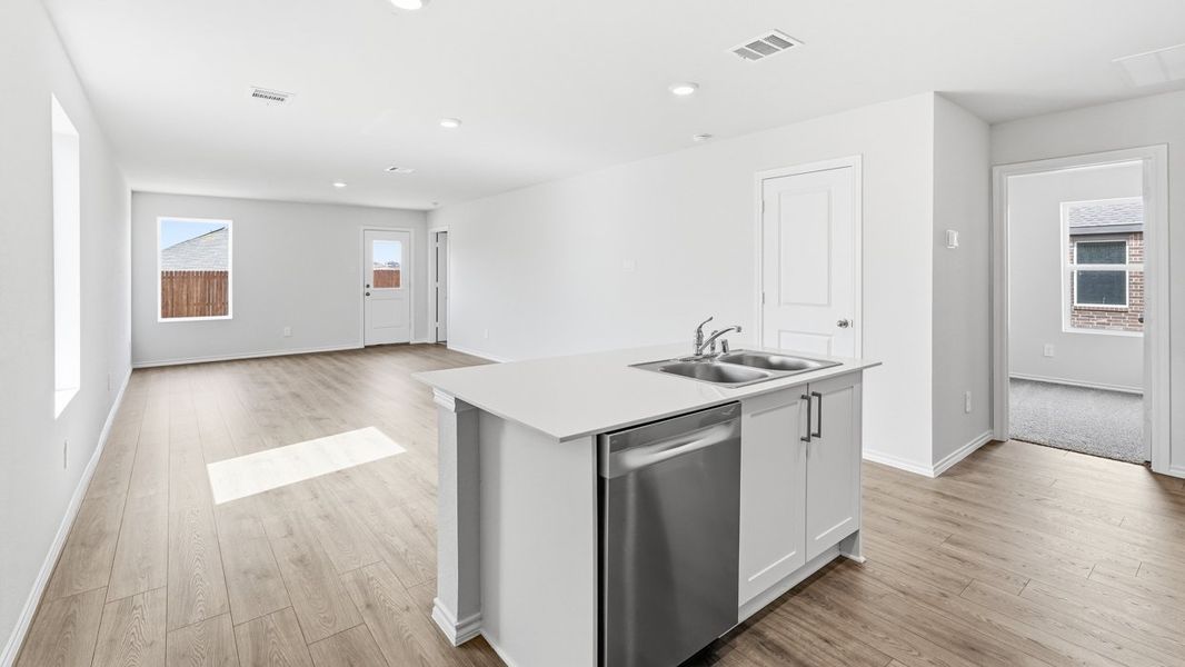 Furnished interior in a model home at Leonard Crossing in Leonard (Image 4).