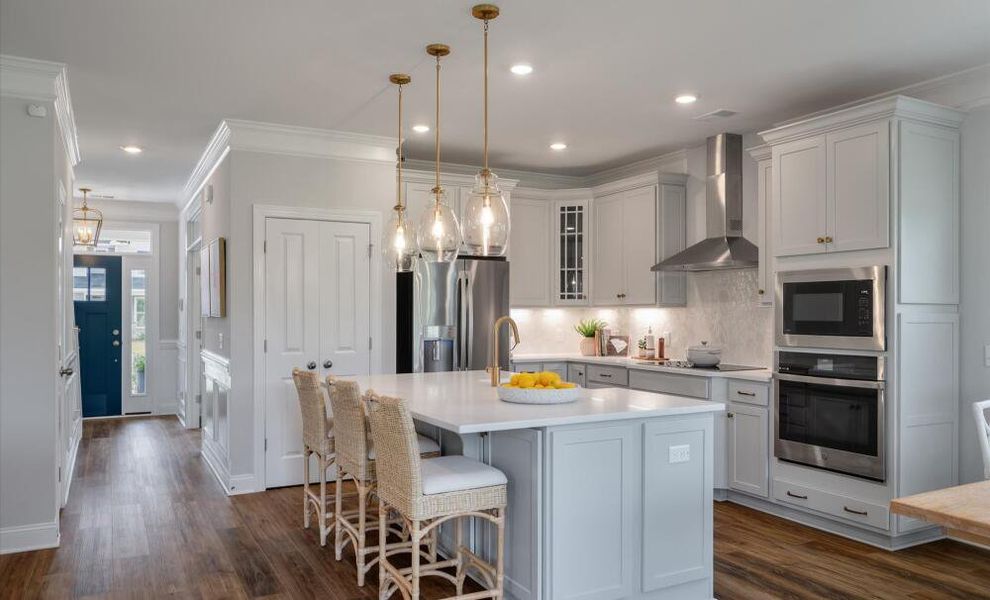 Furnished interior in a model home at Parker's Preserve in Ridgeville (Image 24).