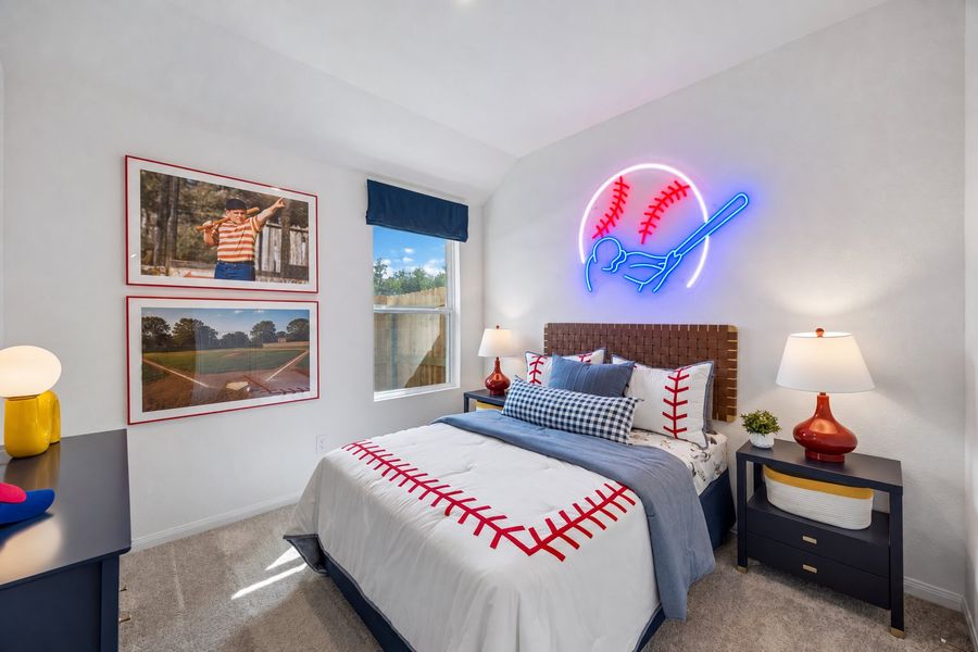 Furnished interior in a model home at Crighton Cove in Conroe (Image 18). Furnished interior in a model home at Crighton Cove in Conroe (Image 18).
