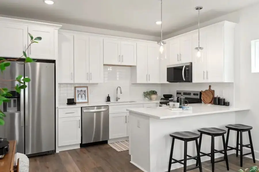 Furnished interior in a model home at Walton Station in Nashville (Image 5).