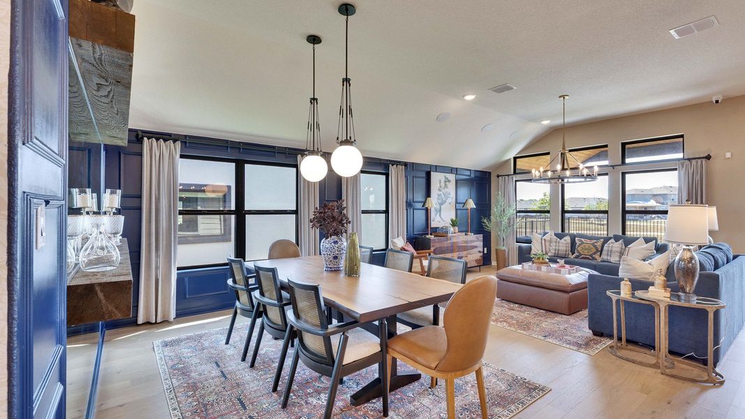 Experience high ceilings, chic lighting, and expansive windows in Lakeside Meadows' opulent open-concept design. Experience high ceilings, chic lighting, and expansive windows in Lakeside Meadows' opulent open-concept design.