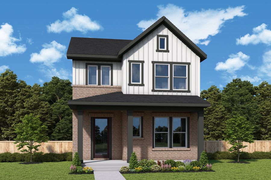 Front exterior of a home in the Two Step Farm 35' community, located in Montgomery, TX (Image 1). Front exterior of a home in the Two Step Farm 35' community, located in Montgomery, TX (Image 1).