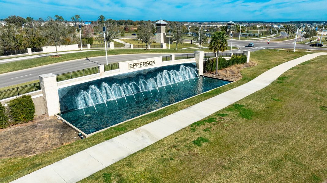 Main entrance to the Epperson master-planned community in Wesley Chapel, FL, featuring its landmark signage (Image 18).