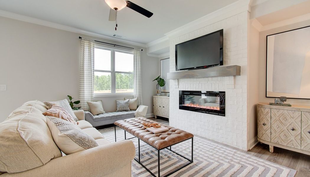 Furnished interior in a model home at Millstone at Mundy Mill in Gainesville (Image 9). Furnished interior in a model home at Millstone at Mundy Mill in Gainesville (Image 9).