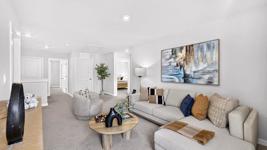 Furnished interior in a model home at Logan Farms in Mooresville (Image 30).