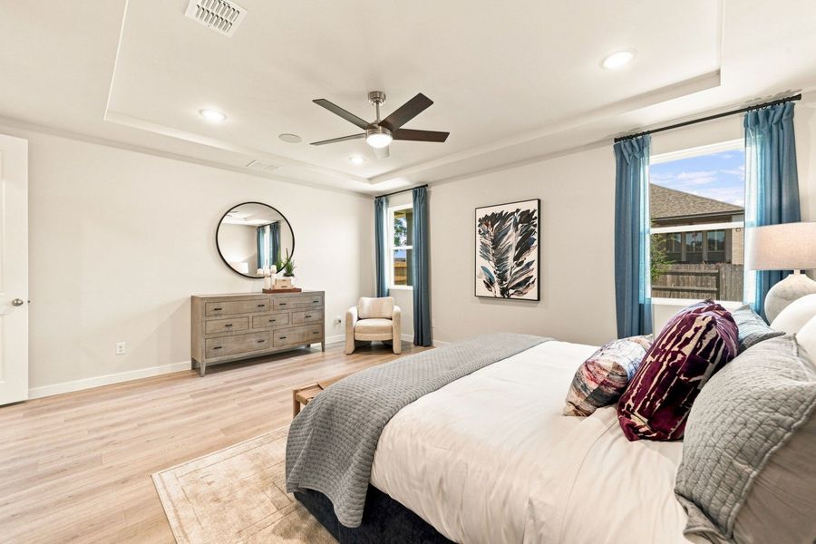 Furnished interior in a model home at La Cima in San Marcos (Image 42).