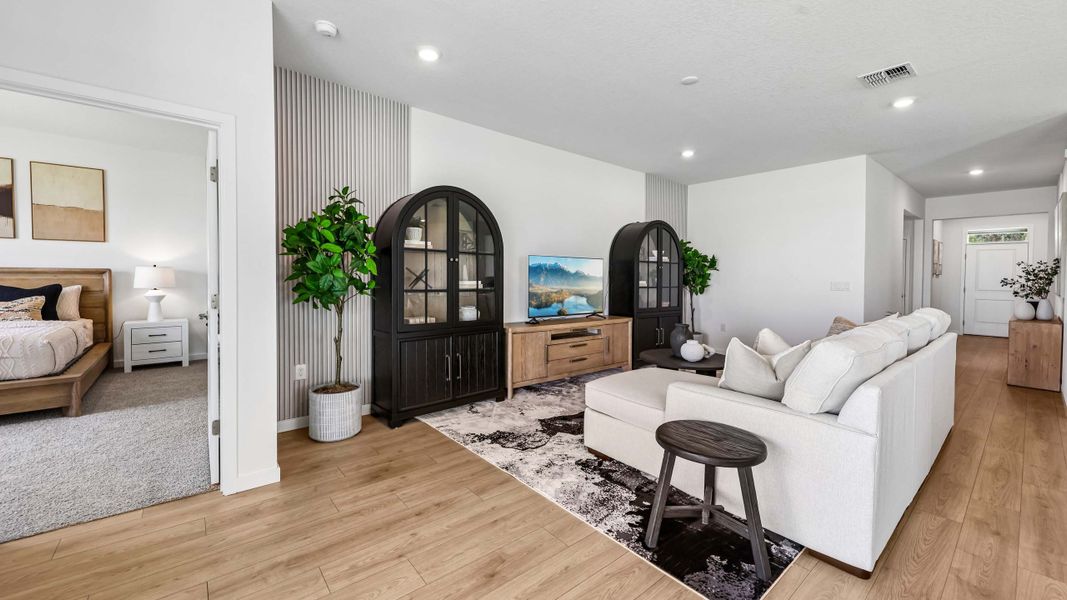 Furnished interior in a model home at Mockingbird Reserve at Winding Oaks in Ocala (Image 6).